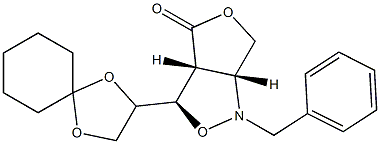 [3R,3aR,6aR]-3-[(R)-1,4-Dioxaspiro[4.5]decan-2-yl]tetrahydro-1-benzyl-1H,4H-furo[3,4-c]isoxazol-4-one