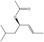 [R,(+)]-6-Methyl-2-heptene-4-ol acetate Structure