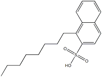 1-Octyl-2-naphthalenesulfonic acid 结构式