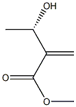 (3S)-3-ヒドロキシ-2-メチレン酪酸メチル 化学構造式