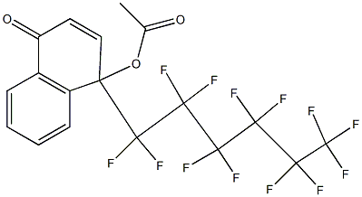 4-(Tridecafluorohexyl)-4-acetoxynaphthalen-1(4H)-one