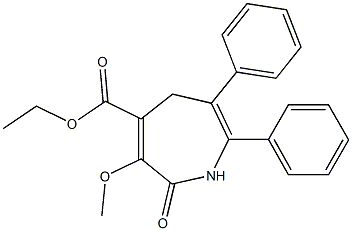  2,5-Dihydro-2-oxo-3-methoxy-6-phenyl-7-phenyl-1H-azepine-4-carboxylic acid ethyl ester