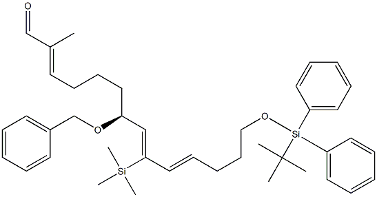  (2E,7S,8Z,10E)-14-(tert-Butyldiphenylsilyloxy)-9-(trimethylsilyl)-7-(benzyloxy)-2-methyl-2,8,10-tetradecatrien-1-al