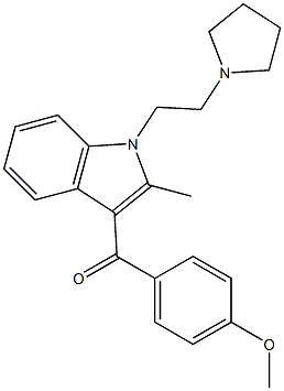 1-[2-(1-Pyrrolidinyl)ethyl]-3-(4-methoxybenzoyl)-2-methyl-1H-indole