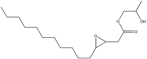 3,4-Epoxypentadecanoic acid 2-hydroxypropyl ester,,结构式