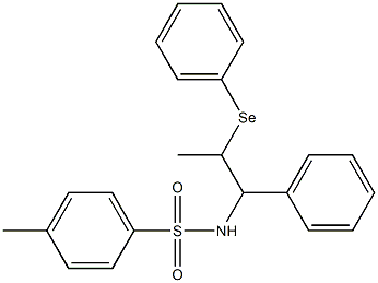 N-[2-(フェニルセレノ)-1-フェニルプロピル]-4-メチルベンゼンスルホンアミド 化学構造式