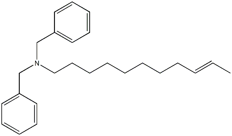 (9-ウンデセニル)ジベンジルアミン 化学構造式