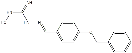 1-[(4-Benzyloxyphenyl)methyleneamino]-3-hydroxyguanidine Structure