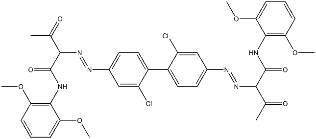 4,4'-Bis[[1-(2,6-dimethoxyphenylamino)-1,3-dioxobutan-2-yl]azo]-2,2'-dichloro-1,1'-biphenyl|