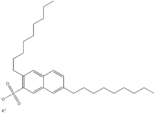 3,7-Dinonyl-2-naphthalenesulfonic acid potassium salt,,结构式