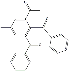 1-Acetyl-2,3-dibenzoyl-5-methylbenzene 结构式