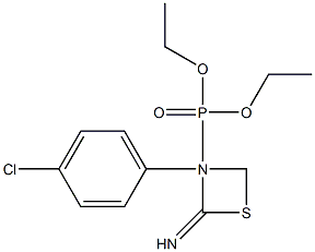 3-(4-Chlorophenyl)-N-(diethoxyphosphinyl)-1,3-thiazetidin-2-imine