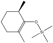 (6R)-1-(トリメチルシリルオキシ)-2,6β-ジメチル-1-シクロヘキセン 化学構造式