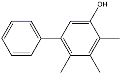 2,3,4-Trimethyl-5-phenylphenol Struktur