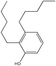 2,3-ジペンチルフェノール 化学構造式