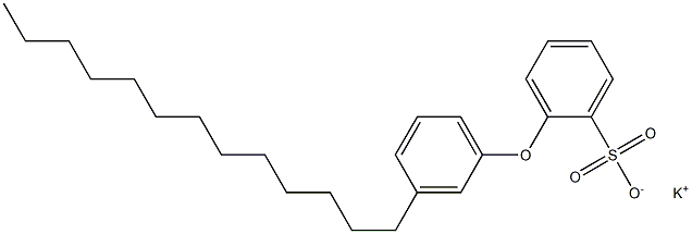 2-(3-Tridecylphenoxy)benzenesulfonic acid potassium salt 结构式