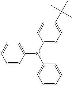 (4-tert-Butylphenyl)diphenylsulfonium Structure