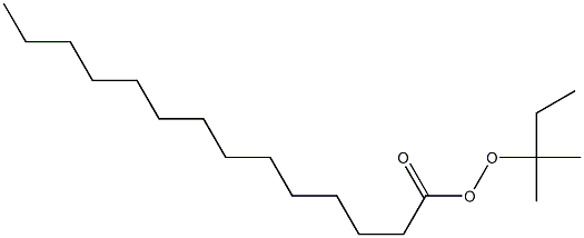 Tetradecaneperoxoic acid 1,1-dimethylpropyl ester Structure