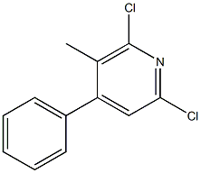 2,6-Dichloro-4-phenyl-5-methylpyridine Struktur