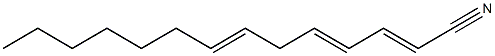 2,4,7-Tetradecatrienenitrile Structure