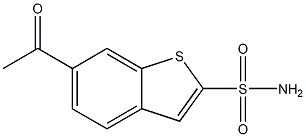 6-Acetylbenzo[b]thiophene-2-sulfonamide Struktur