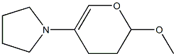 3,4-Dihydro-2-methoxy-5-(pyrrolidin-1-yl)-2H-pyran Structure