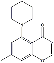  7-Methyl-5-piperidino-4H-1-benzopyran-4-one