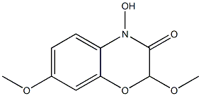 3,4-Dihydro-4-hydroxy-2,7-dimethoxy-2H-1,4-benzoxazin-3-one Structure