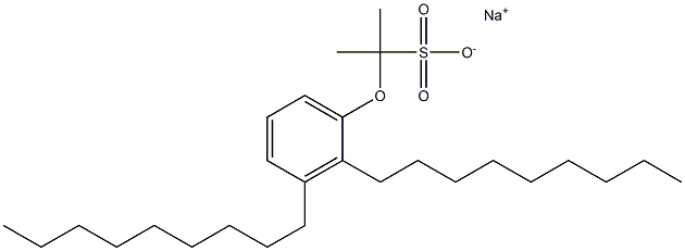 2-(2,3-Dinonylphenoxy)propane-2-sulfonic acid sodium salt,,结构式