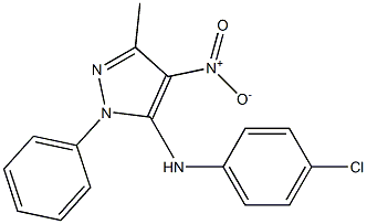 1-Phenyl-3-methyl-4-nitro-5-[(4-chlorophenyl)amino]-1H-pyrazole|