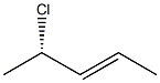 [E,S,(+)]-4-Chloro-2-pentene Structure