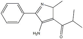 1-(4-Amino-2-methyl-5-phenyl-2H-pyrrol-3-yl)-2-methyl-1-propanone Struktur