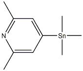 2,6-Dimethyl-4-(trimethylstannyl)pyridine Structure