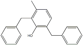 2,6-Dibenzyl-3-methylphenol Struktur