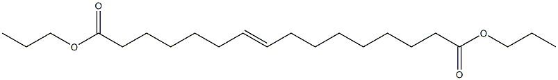 7-Hexadecenedioic acid dipropyl ester Structure