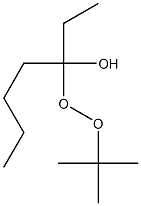 tert-Butyl 1-ethyl-1-hydroxypentyl peroxide Structure