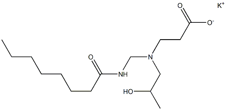 3-[N-(2-Hydroxypropyl)-N-(octanoylaminomethyl)amino]propionic acid potassium salt,,结构式