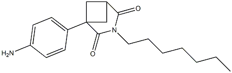 1-(4-Aminophenyl)-3-heptyl-3-azabicyclo[3.1.1]heptane-2,4-dione,,结构式