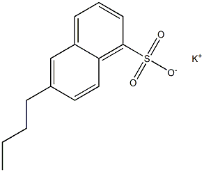 6-Butyl-1-naphthalenesulfonic acid potassium salt Structure