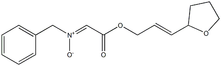 N-Benzyl[(E)-3-[(tetrahydrofuran)-2-yl]-2-propenyloxycarbonyl]methanimine N-oxide Struktur