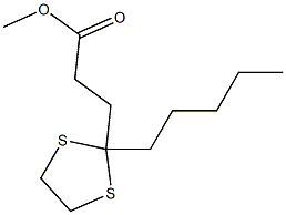 2-Pentyl-1,3-dithiolane-2-propionic acid methyl ester|