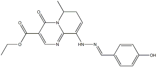  9-[2-(4-Hydroxybenzylidene)hydrazino]-6-methyl-6,7-dihydro-4-oxo-4H-pyrido[1,2-a]pyrimidine-3-carboxylic acid ethyl ester