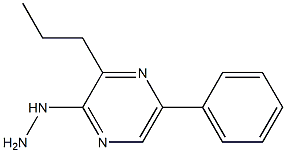 3-Propyl-5-phenyl-2-hydrazinopyrazine