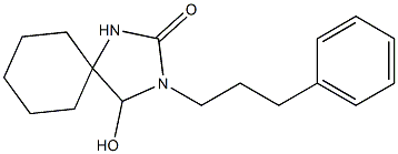 3-(3-Phenylpropyl)-4-hydroxy-2-oxo-1,3-diazaspiro[4.5]decane Structure