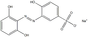 2,2',6'-Trihydroxyazobenzene-5-sulfonic acid sodium salt Structure