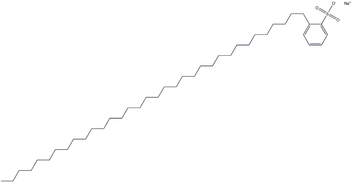 2-(Tetratriacontan-1-yl)benzenesulfonic acid sodium salt Struktur