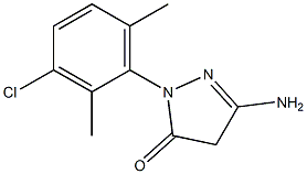 3-Amino-1-(3-chloro-2,6-dimethylphenyl)-5(4H)-pyrazolone Structure