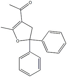  2-Methyl-3-acetyl-5,5-diphenyl-4,5-dihydrofuran