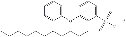 3-Phenoxy-2-undecylbenzenesulfonic acid potassium salt,,结构式