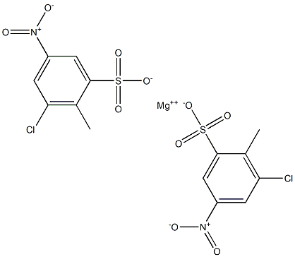 ビス(3-クロロ-2-メチル-5-ニトロベンゼンスルホン酸)マグネシウム 化学構造式